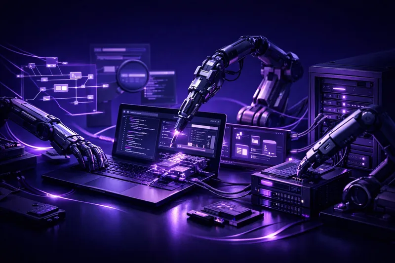 Titelbild für KI-Agenten im Entwickler-Alltag: Vom Copilot zum eigenständigen Mitarbeiter